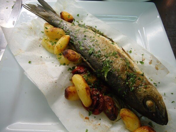 Filetto di Branzino al forno