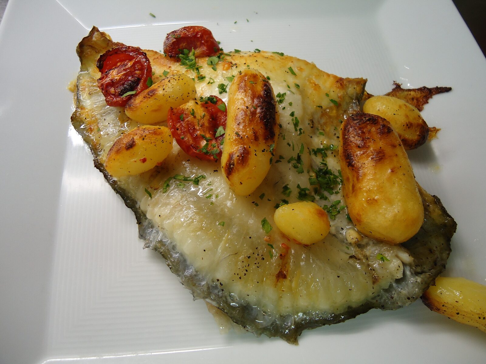 Filetto di rombo al forno